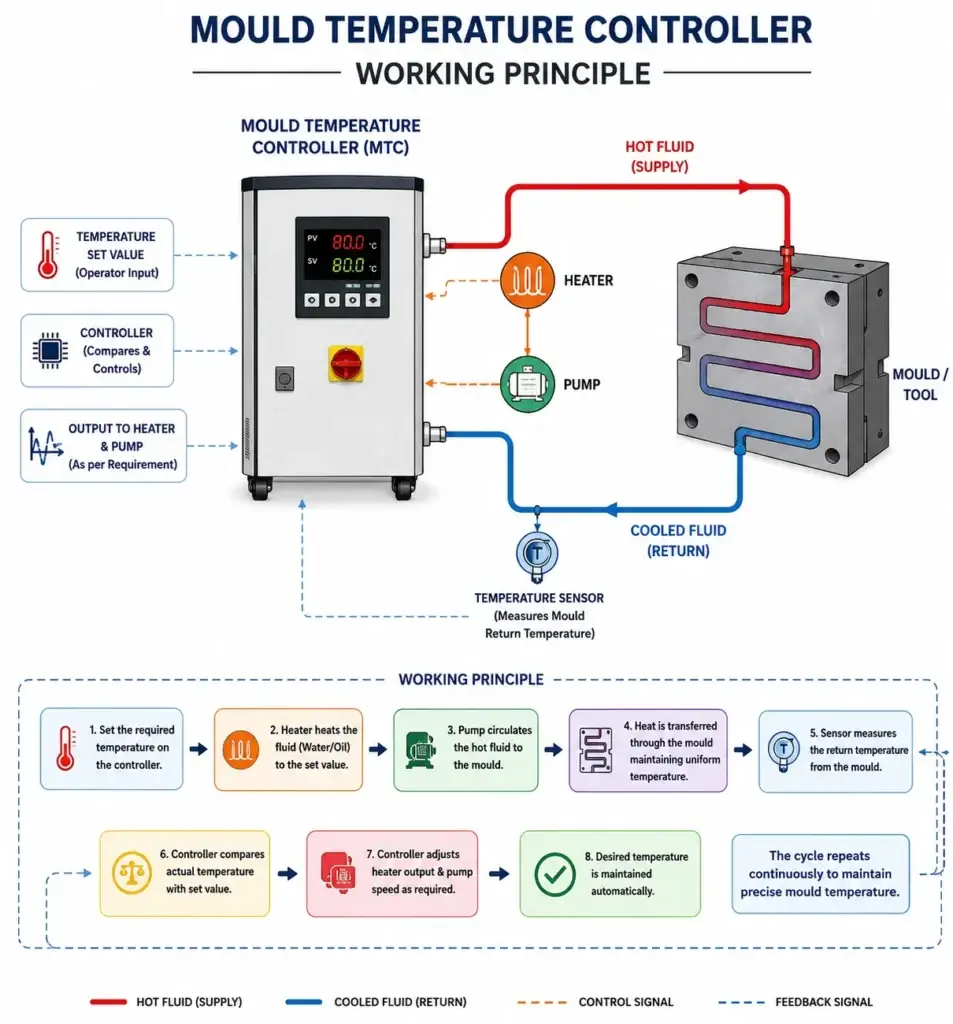 Mould Temperature Controller Working Principle